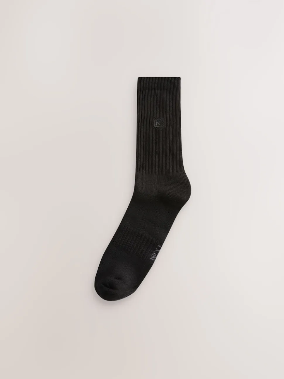 Black Cushioned Sole Sports Socks 10 Pack