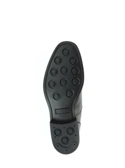 Black Design Loake by Comanche Wide Fit Goodyear Welted Leather Oxford Shoes