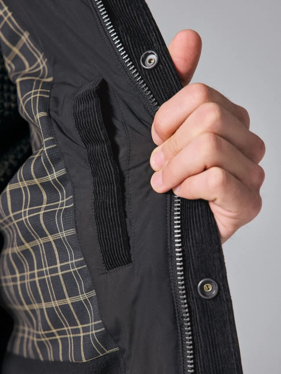Black Diamond Quilted Shower Resistant Biker Jacket