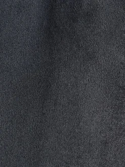 Black Double Breasted Slim Fit Velvet Blazer