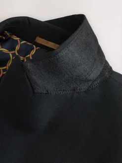 Black Double Breasted Tuxedo Suit Jacket