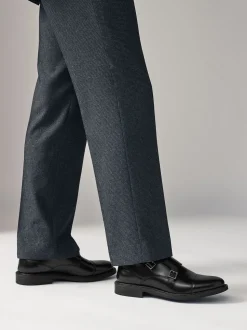 Black Double Monk Shoes