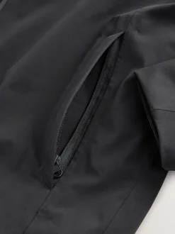 Black DryTech Waterproof Hooded Jacket