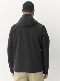 Black DryTech Waterproof Hooded Jacket