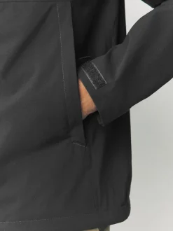 Black DryTech Waterproof Hooded Jacket
