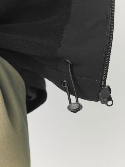Black DryTech Waterproof Hooded Jacket