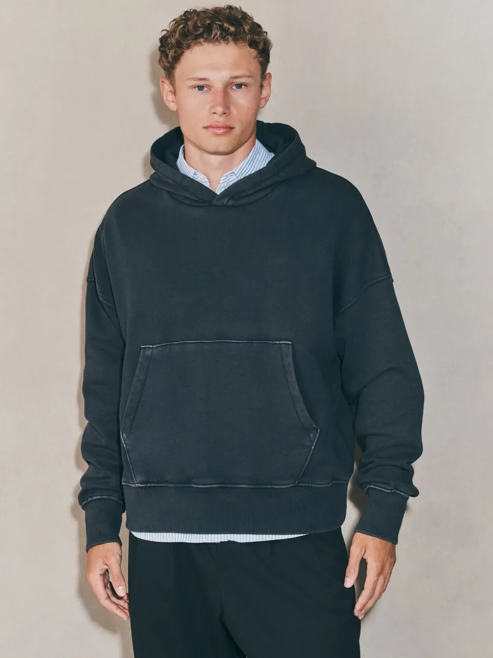 Black EDIT Boxy Fit Heavyweight Hoodie