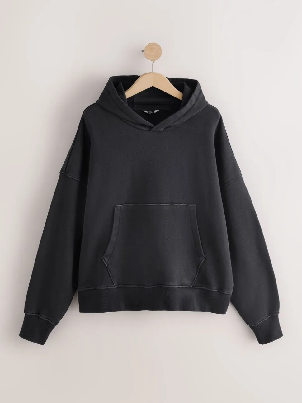 Black EDIT Boxy Fit Heavyweight Hoodie
