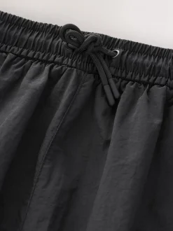 Black EDIT Cropped Swim Shorts