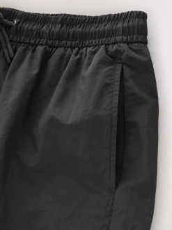 Black EDIT Cropped Swim Shorts