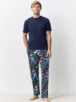 Black Family Matchback Diwali Printed Pyjamas