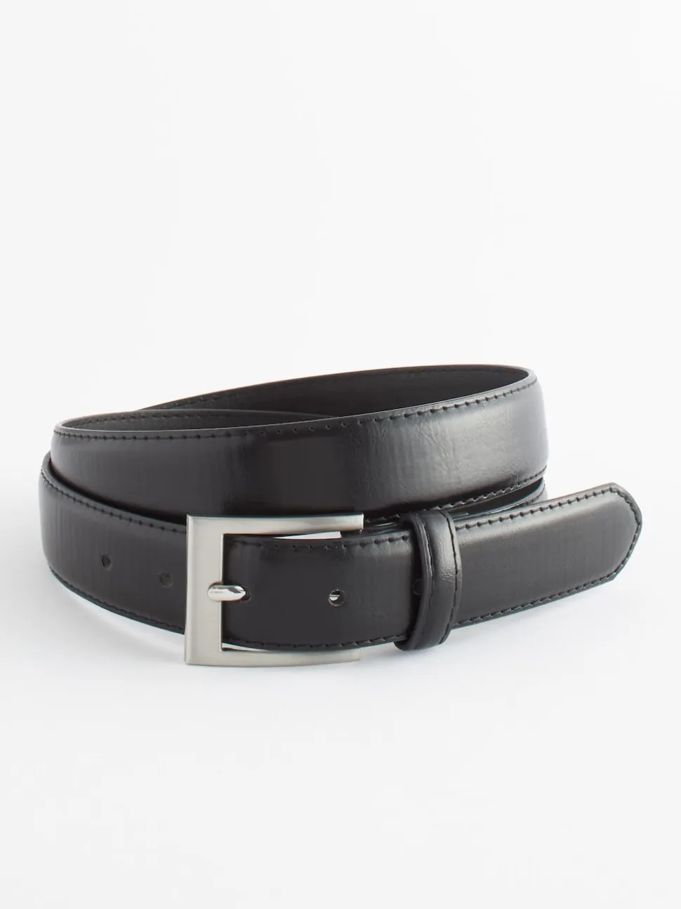Black Faux Leather Belt