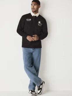 Black Felix Cat Rugby Shirt