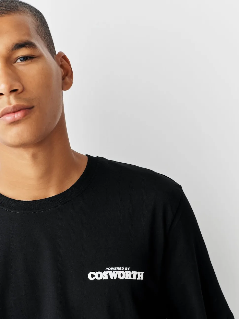 Black Ford Cosworth Hot Hatch Car Graphic T-Shirt