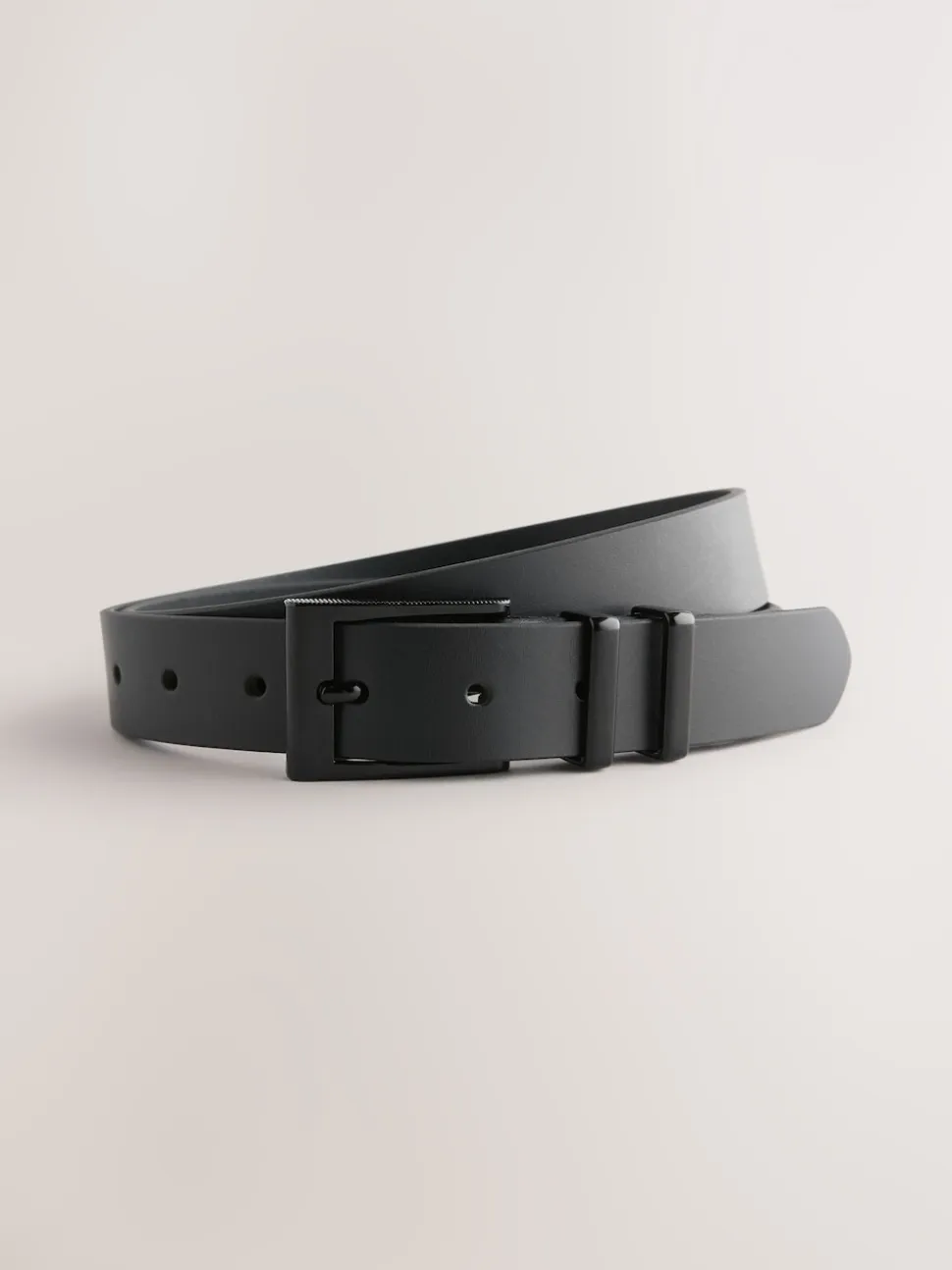 Black Formal Leather Belt