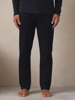 Black Graphic Long Sleeve Jersey Pyjamas Set