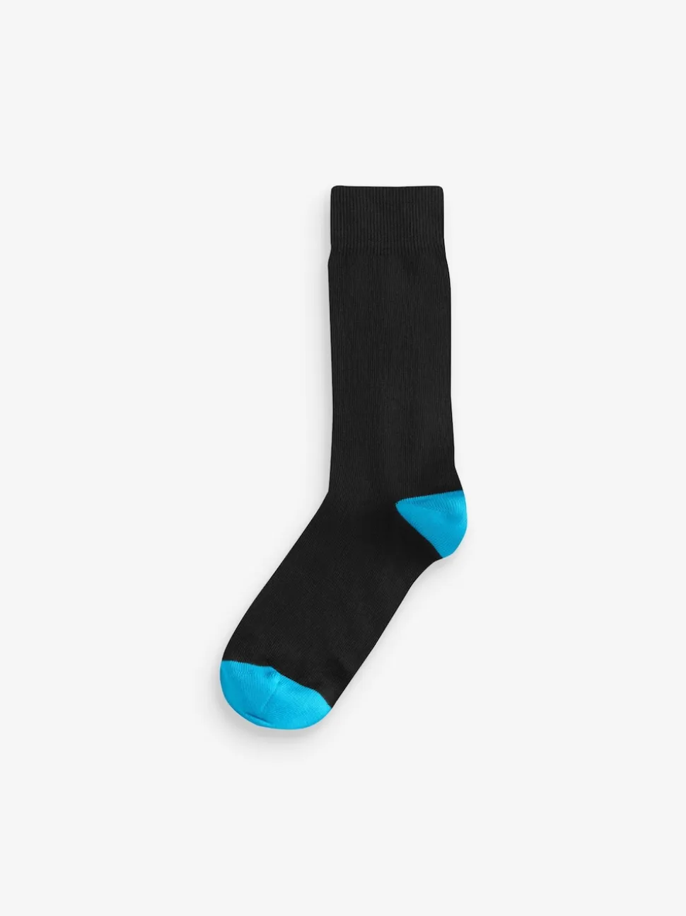 Black Heel Toe 7 Pack Cotton Rich Socks