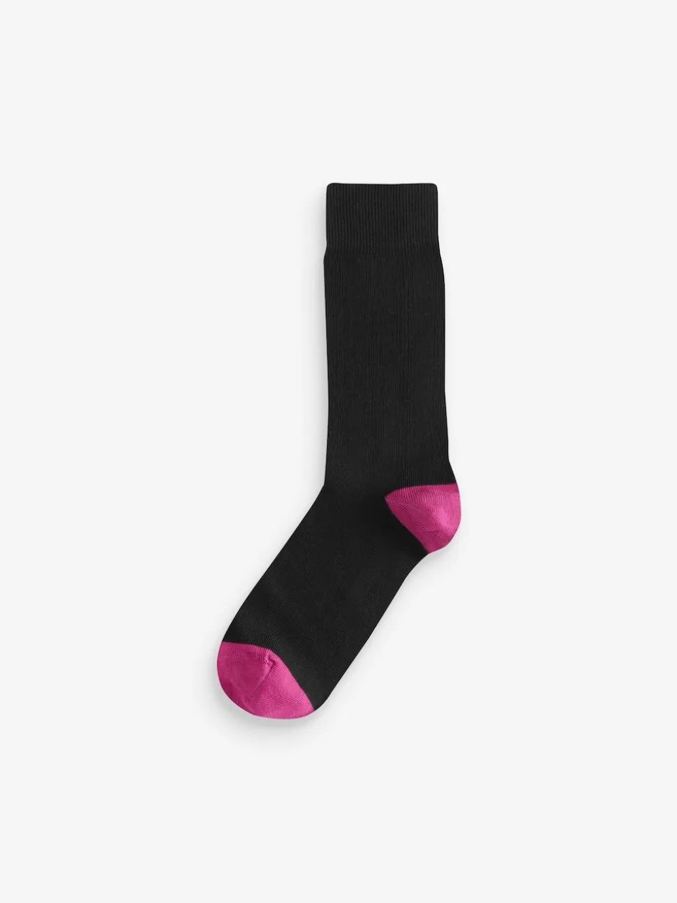 Black Heel Toe 7 Pack Cotton Rich Socks