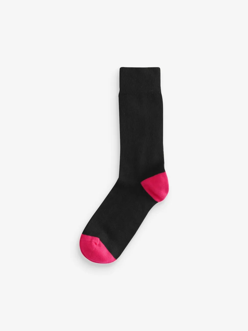 Black Heel Toe 7 Pack Cotton Rich Socks