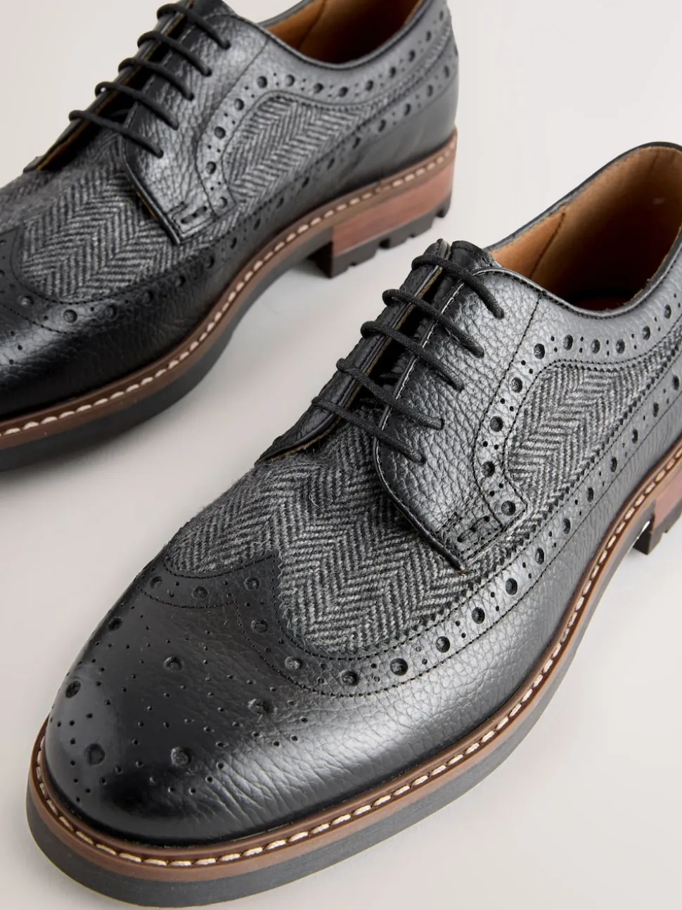 Black Heritage Brogue Shoes