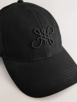 Black High Build Embroidery Cap
