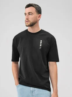 Black Hokusai Relaxed Fit Artist License T-Shirt