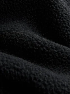 Black Hooded Borg Fleece