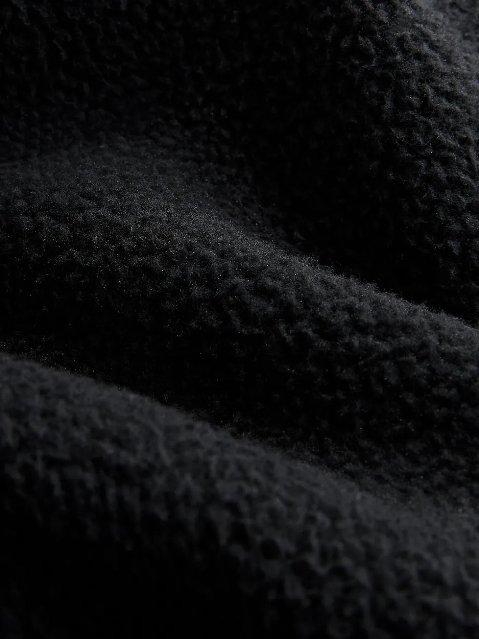 Black Hooded Borg Fleece