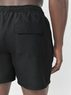 Black Jaws License Printed Swim Shorts