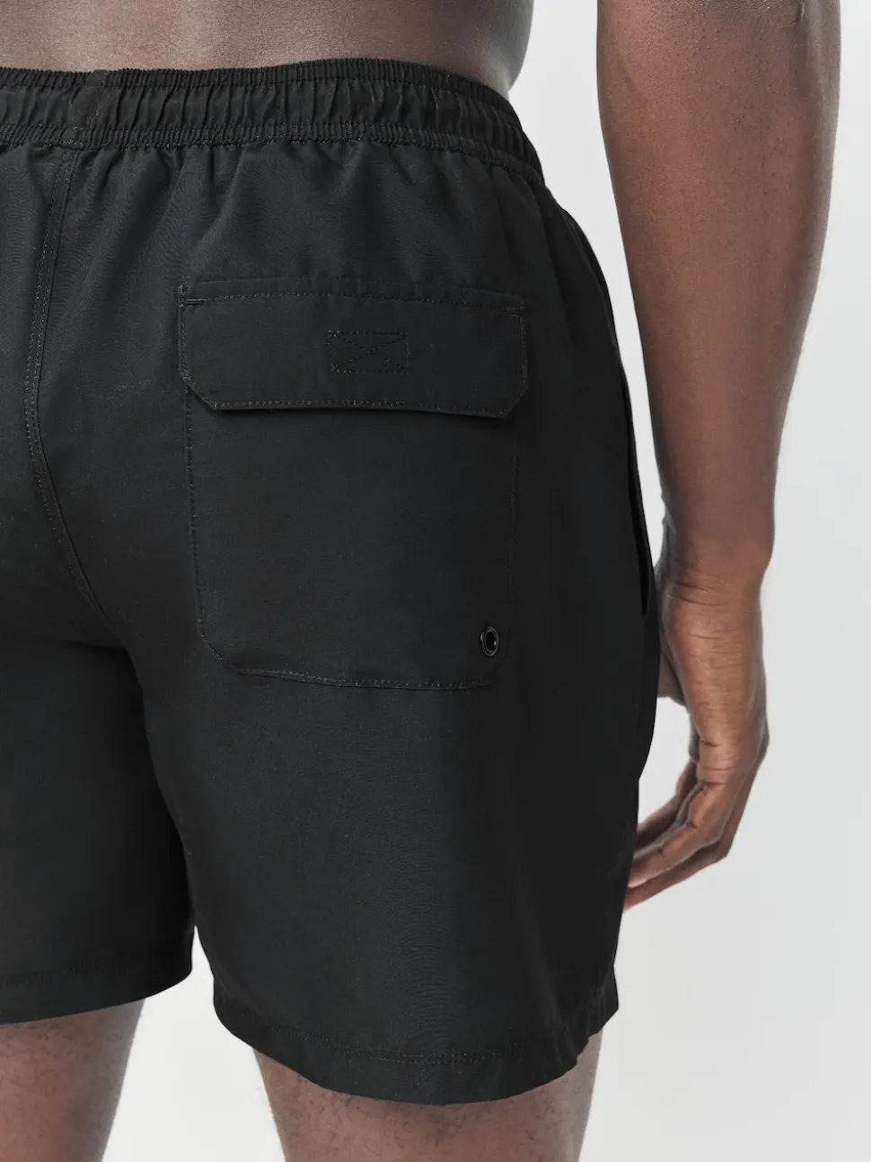 Black Jaws License Printed Swim Shorts