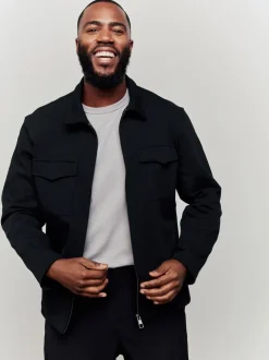 Black Jersey Jacket