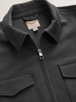 Black Jersey Jacket