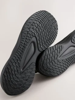 Black Knitted Trainers