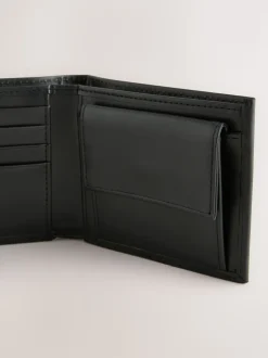 Black Leather Bifold Wallet