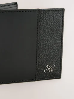 Black Leather Bifold Wallet