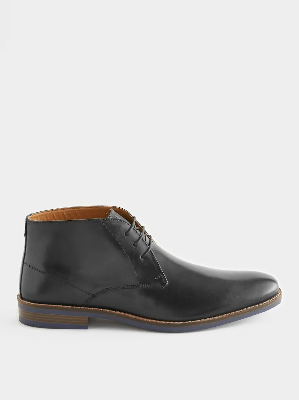 Black Leather Chukka Boots