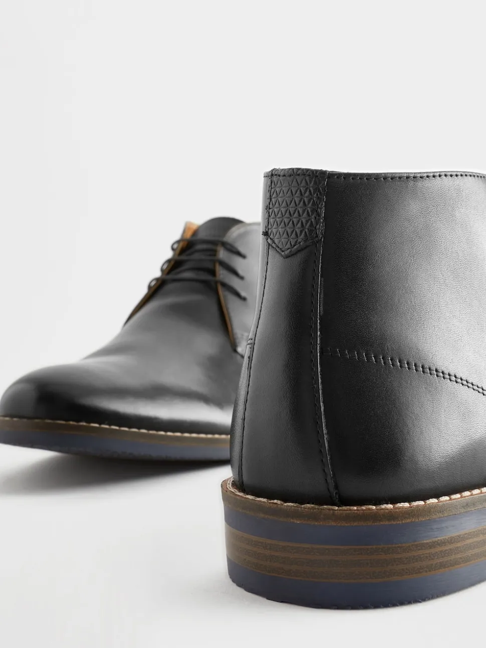 Black Leather Chukka Boots
