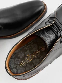Black Leather Chukka Boots