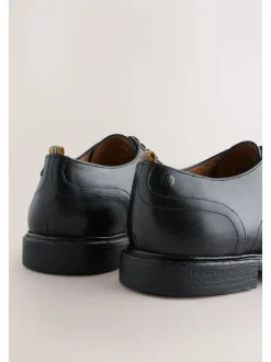 Black Leather Toecap Shoes