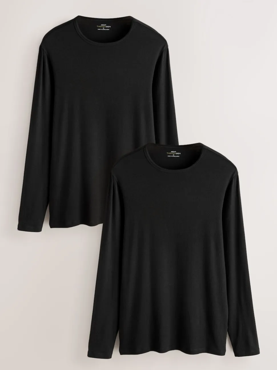 Black Lightweight Thermogen Long Sleeve T-Shirts 2 Pack