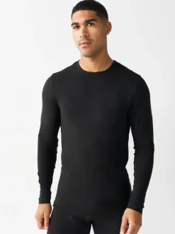 Black Lightweight Thermogen Long Sleeve T-Shirts 2 Pack