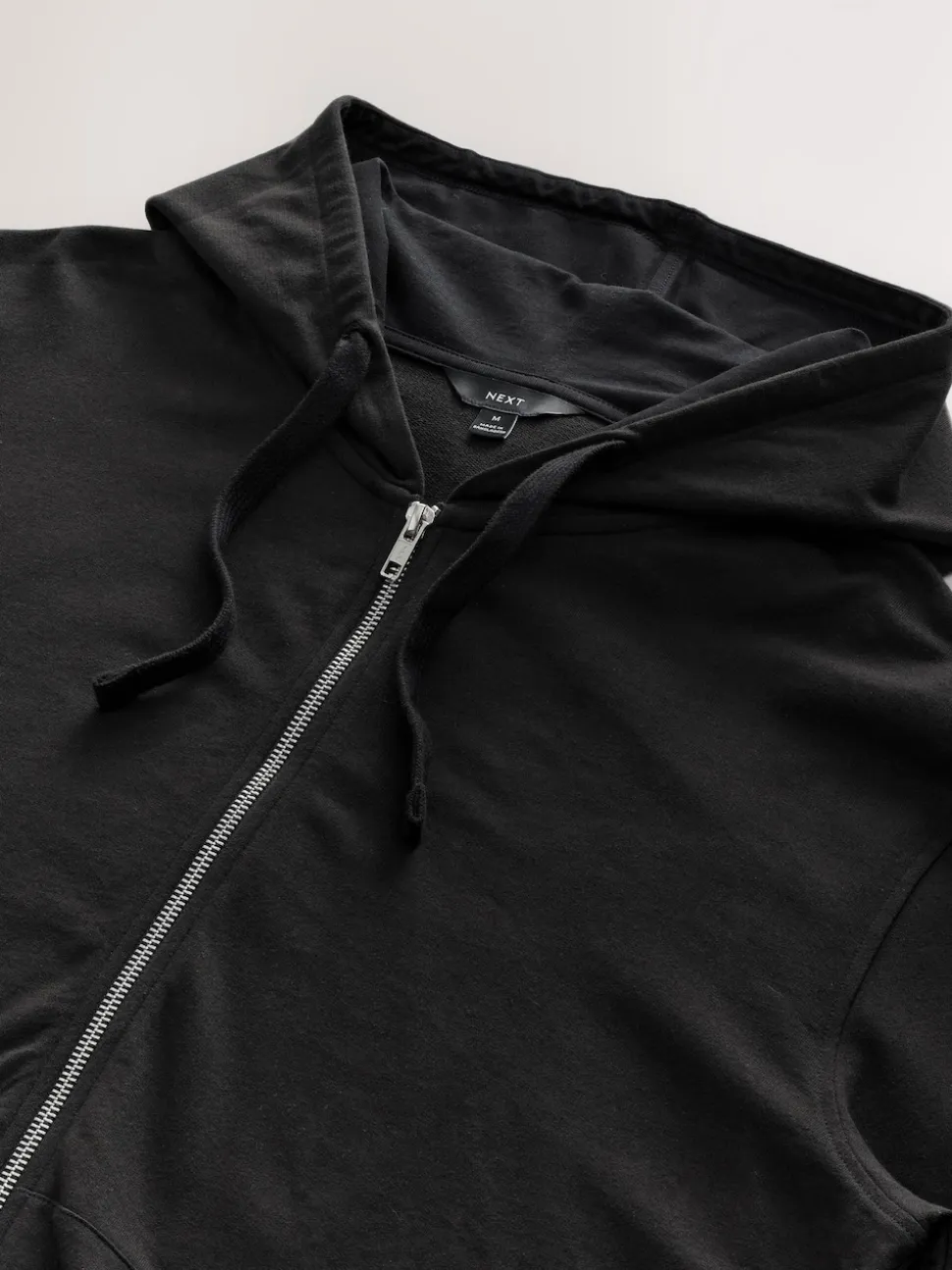 Black Lightweight Zip Up Hoodie