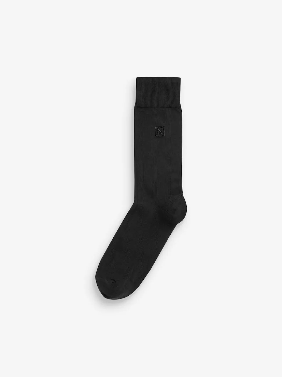 Black Logo 5 Pack Embroidered Lasting Fresh Socks