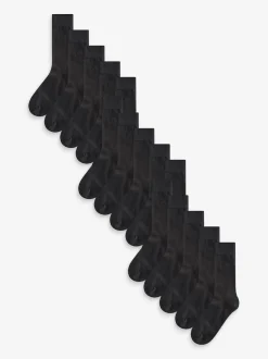 Black Logo 15 Pack Embroidered Lasting Fresh Socks