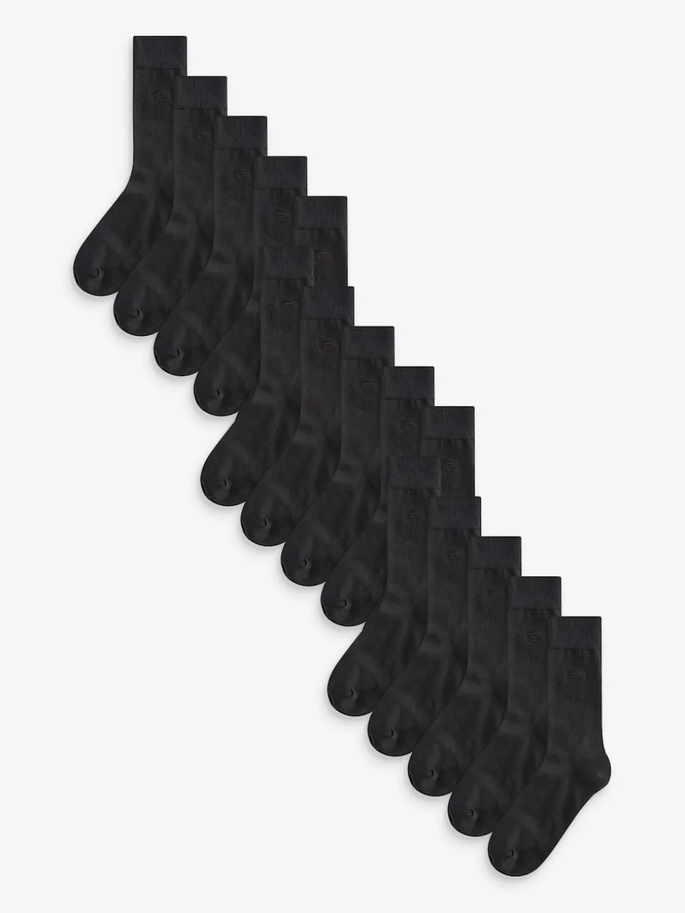 Black Logo 15 Pack Embroidered Lasting Fresh Socks
