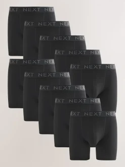 Black Long Leg Trunk Boxers