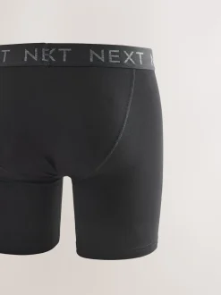 Black Long Leg Trunk Boxers