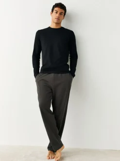 Black Long Sleeve Layering T-Shirts 5 Pack