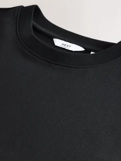 Black Long Sleeve Relaxed Fit Heavyweight T-Shirt
