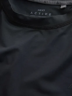 Black Long Sleeve Tee Active Thermal Base Layer